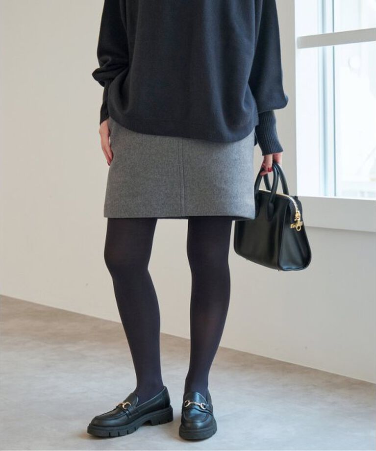 Spick and Span「《追加》メルトンAラインミニスカート」|スカート|
