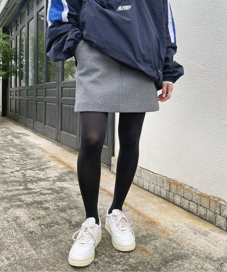 Spick and Span「《追加》メルトンAラインミニスカート」|スカート|