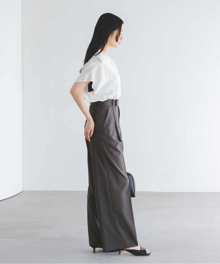 NOBLE「《追加》エステルツイルストレッチスラックスパンツ 5」|スラックス|