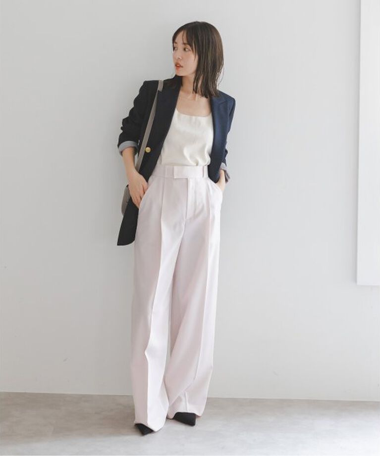 NOBLE「《追加》エステルツイルストレッチスラックスパンツ 5」|スラックス|