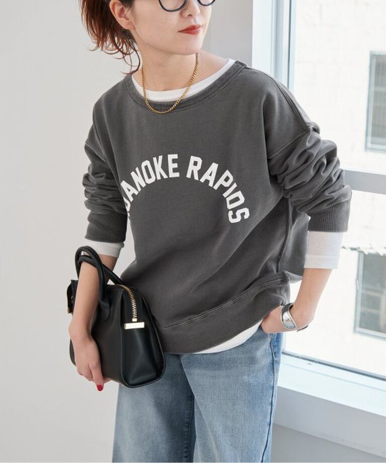 Spick and Span「ボートネックルーズスウェット」|スウェット・ジャージ|グレーA