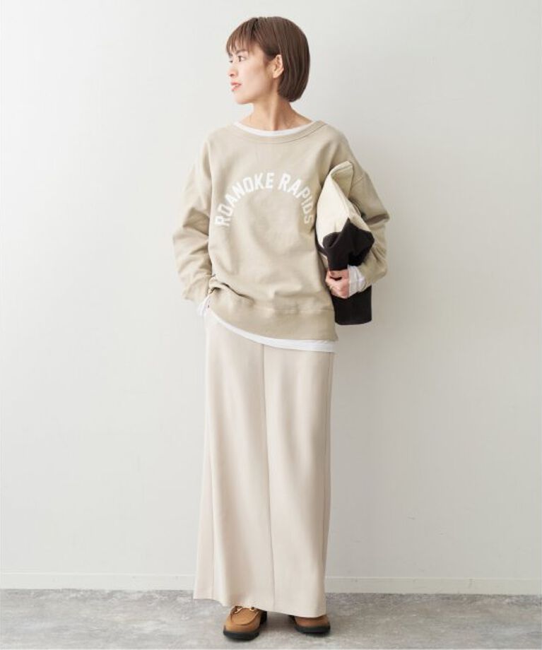 Spick and Span「ボートネックルーズスウェット」|スウェット・ジャージ|