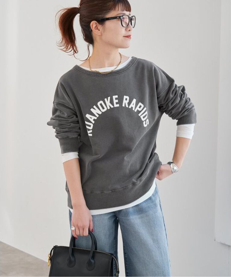 Spick and Span「ボートネックルーズスウェット」|スウェット・ジャージ|