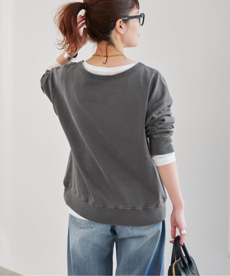 Spick and Span「ボートネックルーズスウェット」|スウェット・ジャージ|