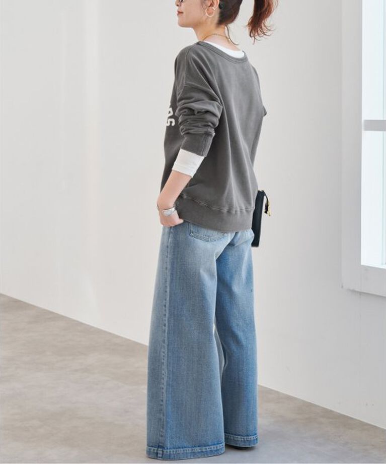 Spick and Span「ボートネックルーズスウェット」|スウェット・ジャージ|