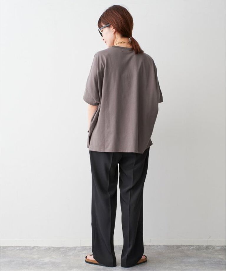 Spick and Span「ストレッチタックストレートパンツ」|スラックス|