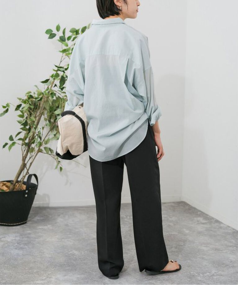 Spick and Span「ストレッチタックストレートパンツ」|スラックス|