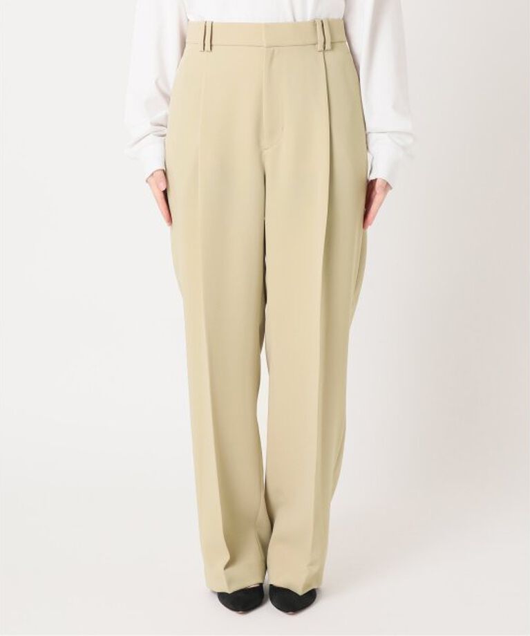 Spick and Span「ストレッチタックストレートパンツ」|スラックス|