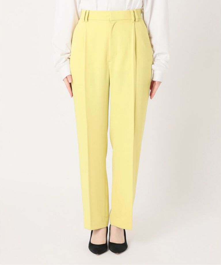 Spick and Span「ストレッチタックストレートパンツ」|スラックス|