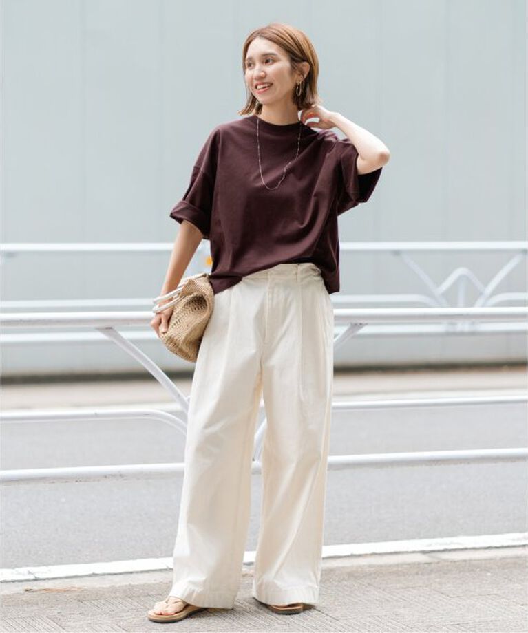 FRAMeWORK「≪追加予約≫モックネックTシャツ」|Tシャツ・カットソー|