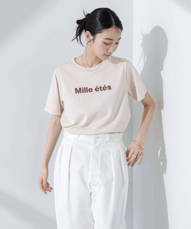 nano･universe「ロゴプリントTシャツ」|Tシャツ・カットソー|