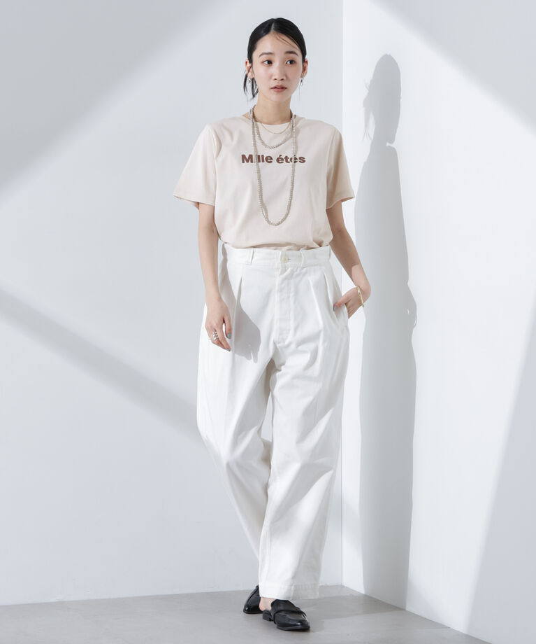 nano･universe「ロゴプリントTシャツ」|Tシャツ・カットソー|