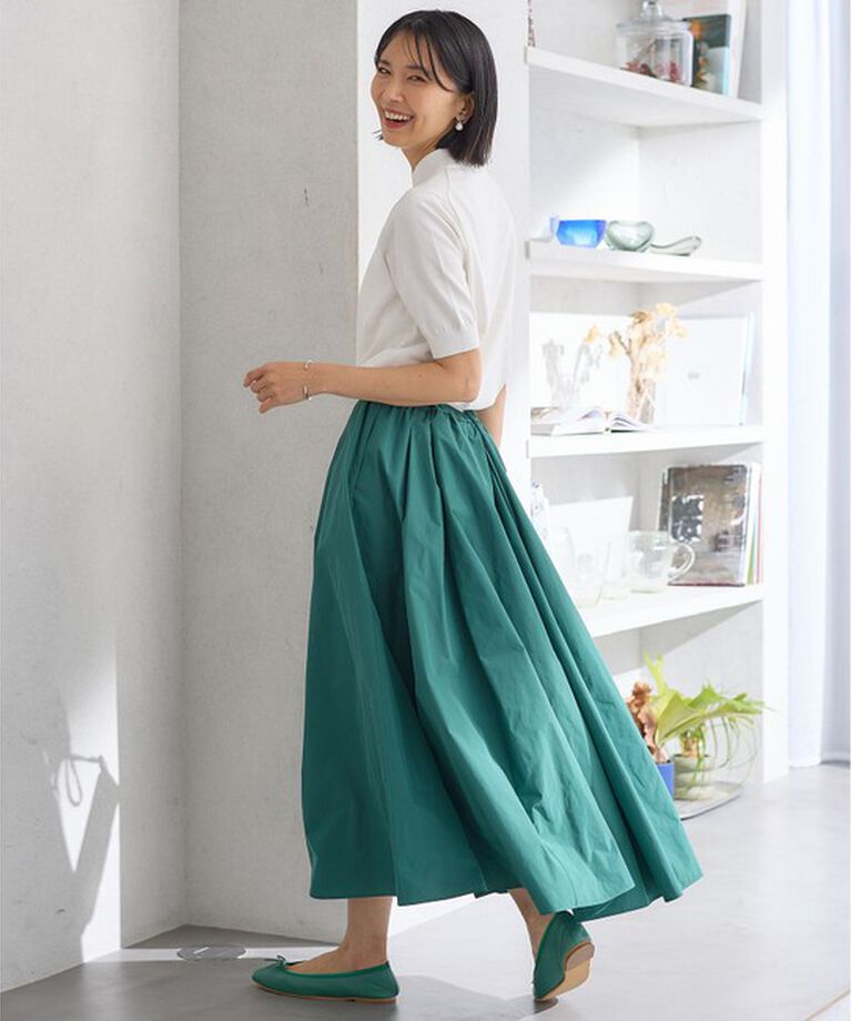 23区「【Oggi4月号掲載/洗える】プレミアムビオコットン 半袖 ニット」|カーディガン|