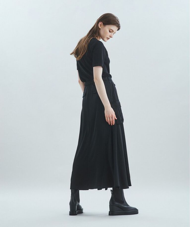 Grace Class「サテンミリタリーロングスカート」|スカート|