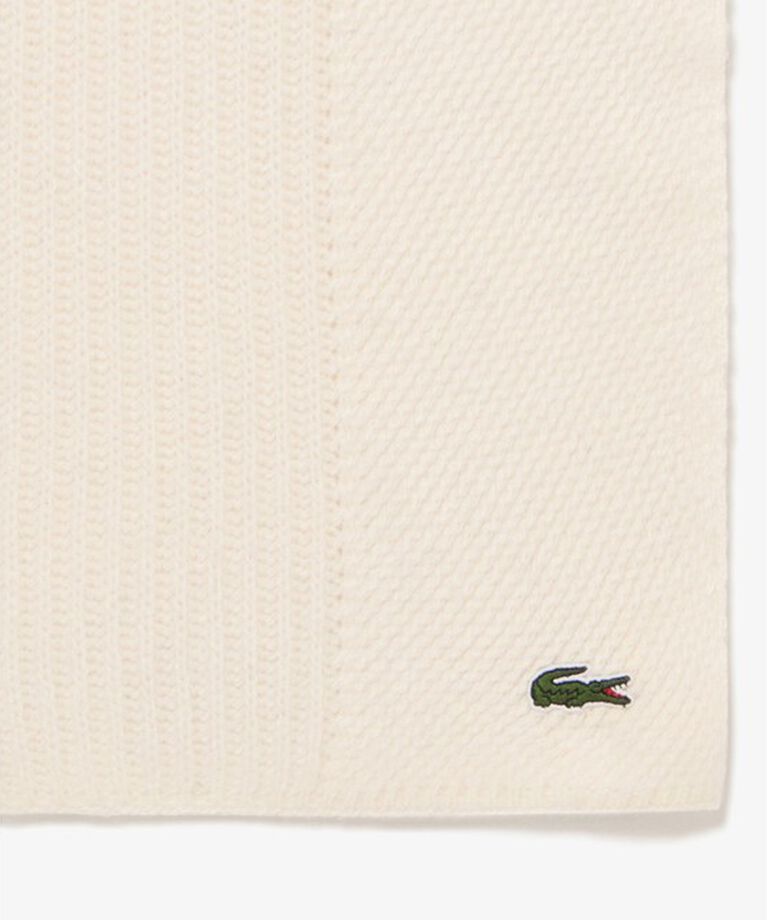 LACOSTE「コンビ・ニッティングマフラー」|マフラー|