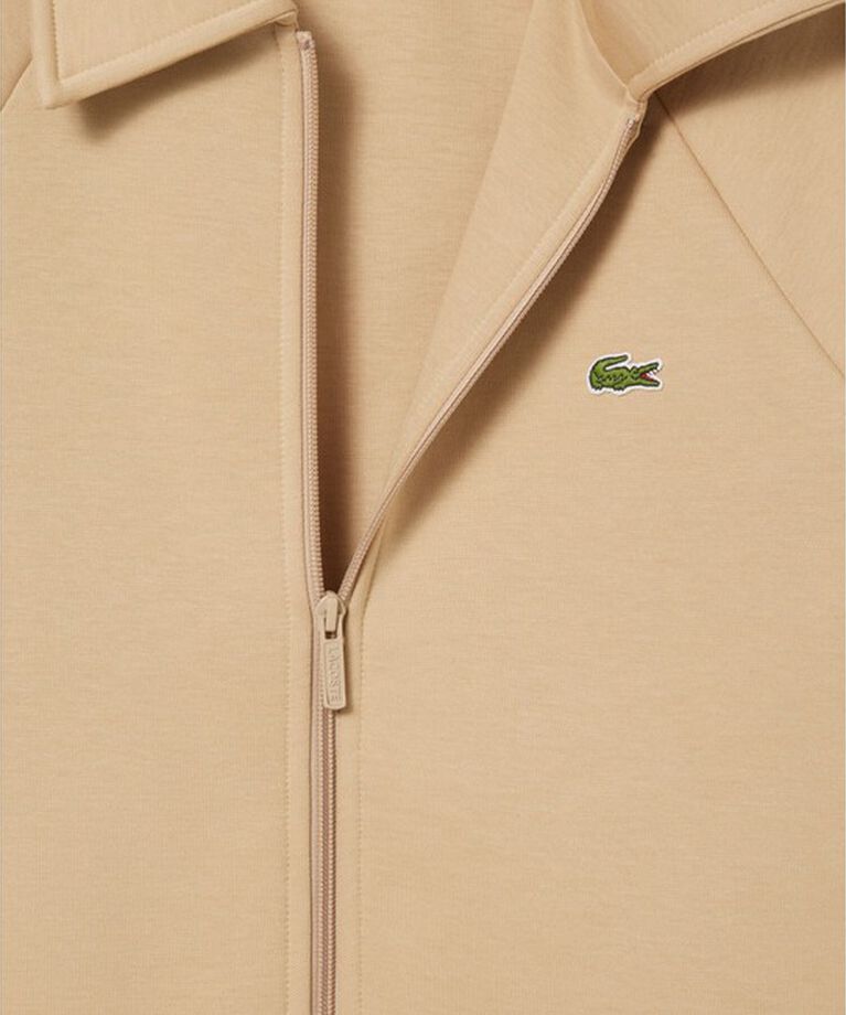 LACOSTE「ショルダーテーピングダブルフェイススェットブルゾン」|カーディガン|