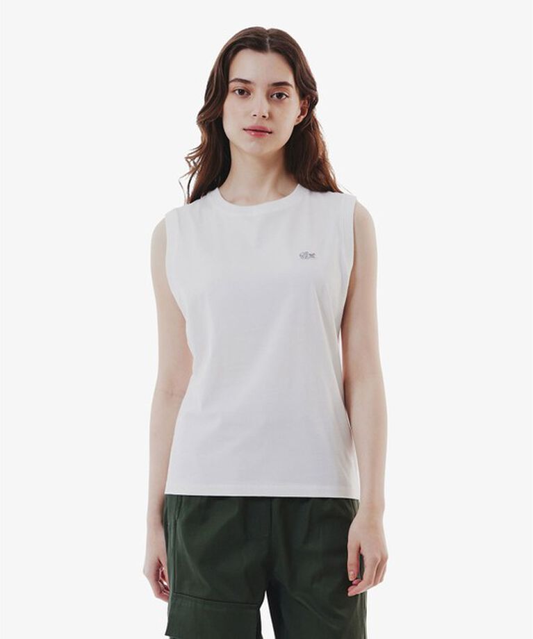 LACOSTE「ノースリーブTシャツ」|Tシャツ・カットソー|ホワイト