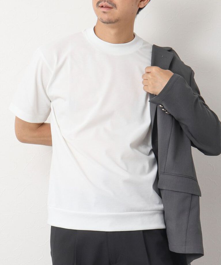 NOLLEY'S goodman「《ビジカジ対応》吸水速乾カノコ ドレスTシャツ」|Tシャツ・カットソー|ホワイト