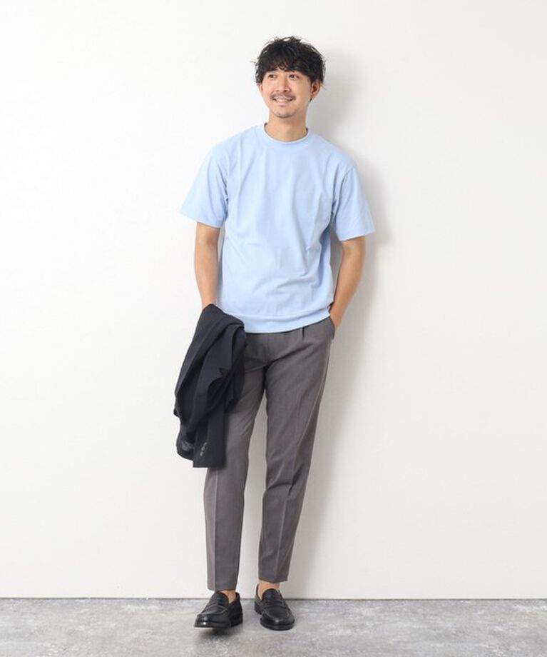 NOLLEY'S goodman「《ビジカジ対応》吸水速乾カノコ ドレスTシャツ」|Tシャツ・カットソー|