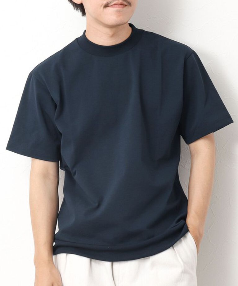 NOLLEY'S goodman「《ビジカジ対応》吸水速乾カノコ ドレスTシャツ」|Tシャツ・カットソー|ネイビー