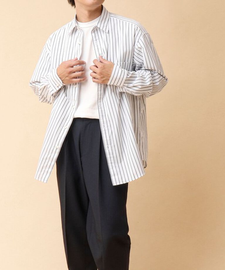 NOLLEY'S goodman「NEW REGULAR ピーチブロード オーバーサイズシャツ 24AW」|シャツ・ブラウス|