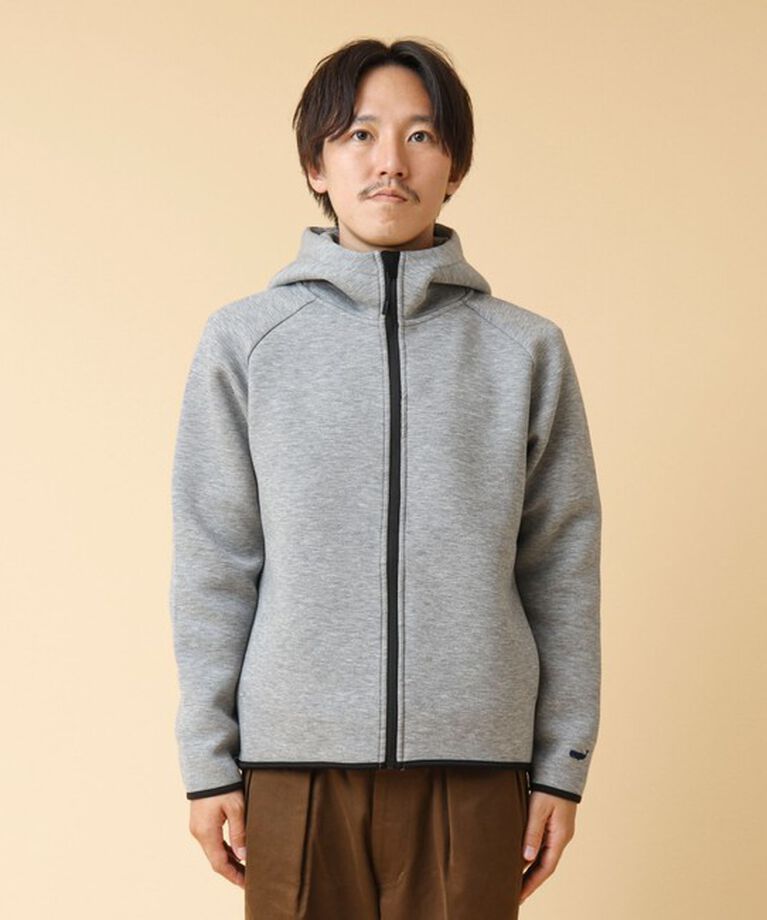 NOLLEY'S goodman「クジラ刺繍 ダンボールニット ジップパーカー」|パーカー|