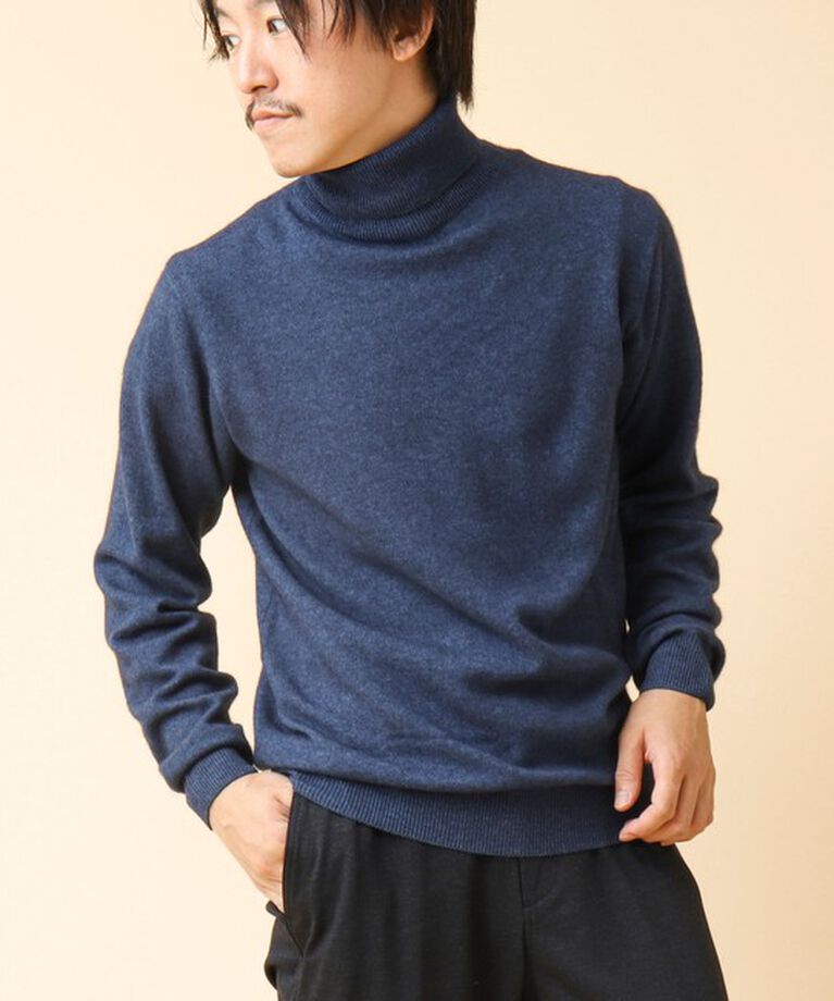 NOLLEY'S goodman「ウールカシミヤ タートルネックニット 24AW」|ニット・セーター|ブルー