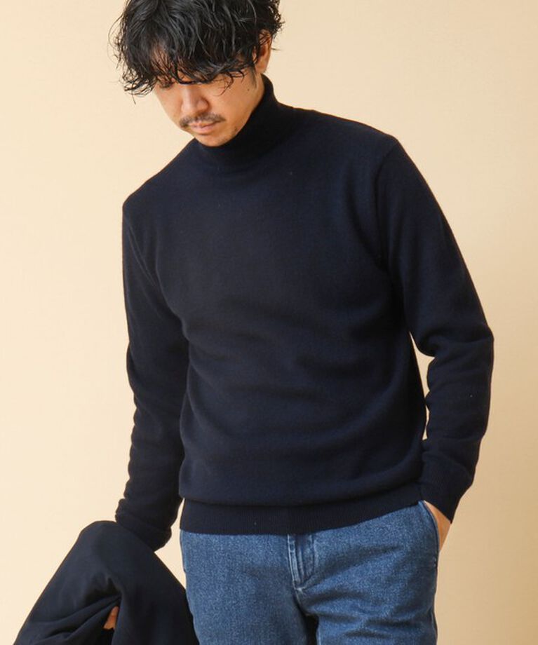 NOLLEY'S goodman「ウールカシミヤ タートルネックニット 24AW」|ニット・セーター|ダークネイビー