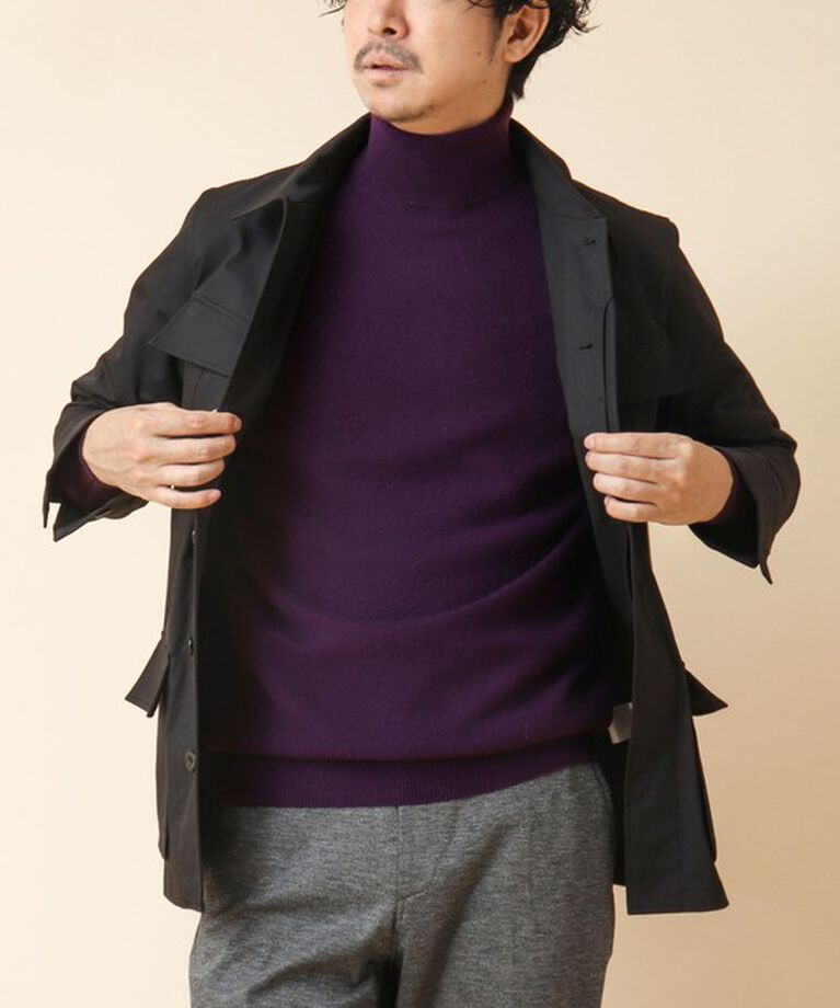 NOLLEY'S goodman「ウールカシミヤ タートルネックニット 24AW」|ニット・セーター|パープル