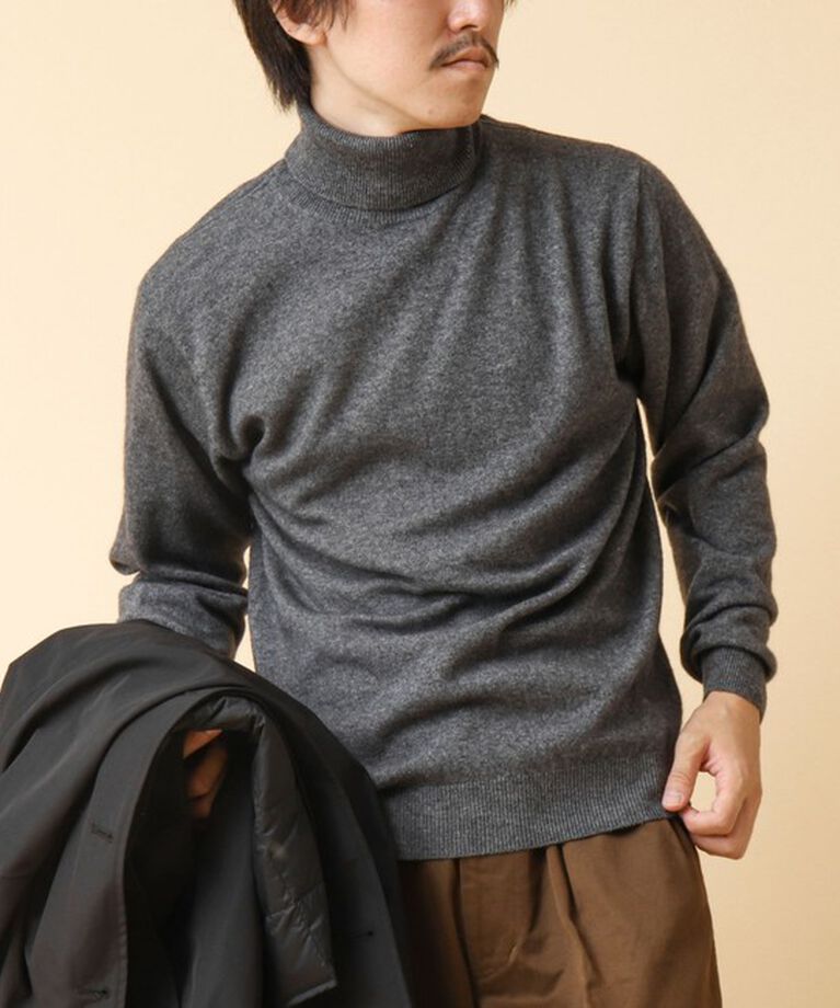 NOLLEY'S goodman「ウールカシミヤ タートルネックニット 24AW」|ニット・セーター|ミディアムグレー