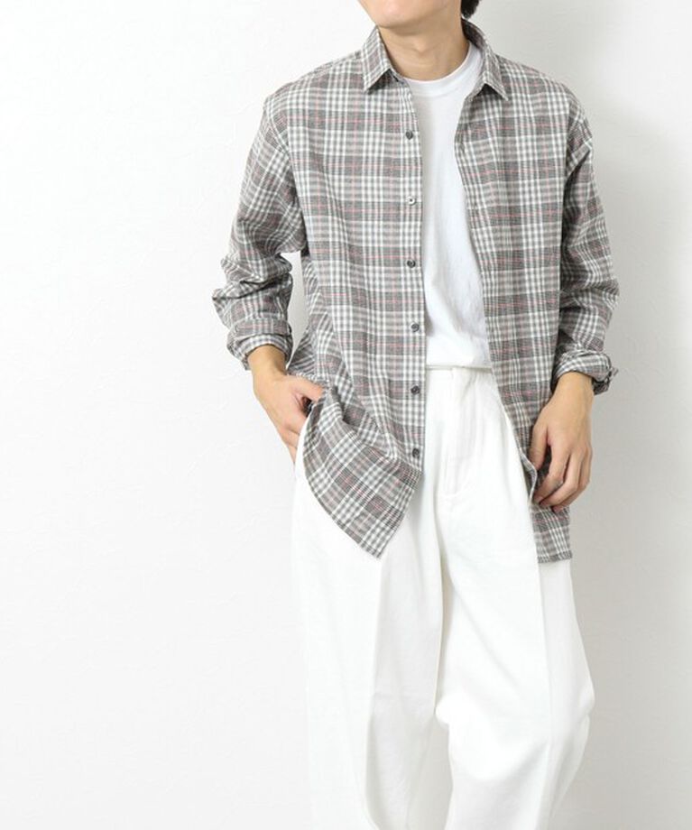 NOLLEY'S goodman「シャギーチェック レギュラーシャツ 24AW」|シャツ・ブラウス|