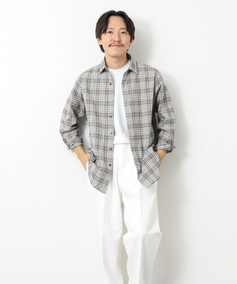 NOLLEY'S goodman「シャギーチェック レギュラーシャツ 24AW」|シャツ・ブラウス|
