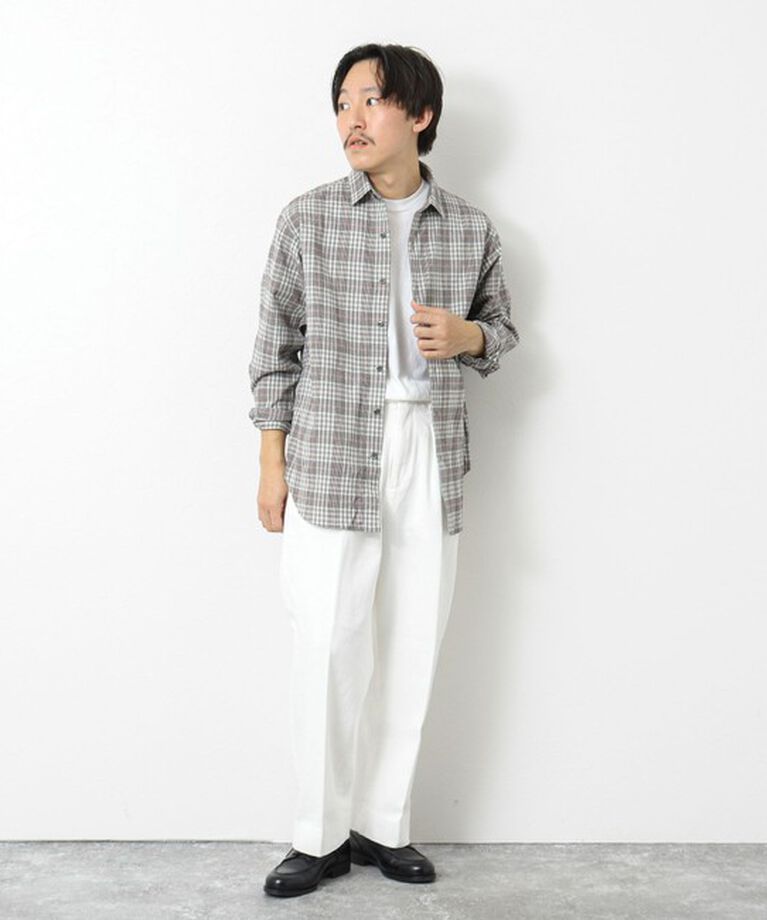 NOLLEY'S goodman「シャギーチェック レギュラーシャツ 24AW」|シャツ・ブラウス|