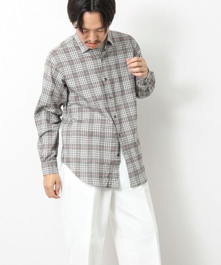 NOLLEY'S goodman「シャギーチェック レギュラーシャツ 24AW」|シャツ・ブラウス|