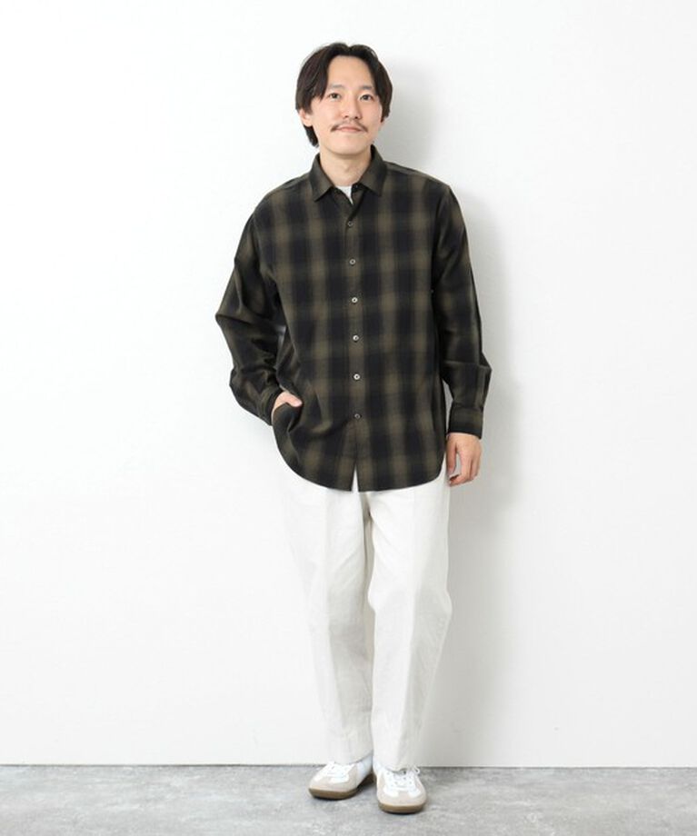 NOLLEY'S goodman「シャギーチェック レギュラーシャツ 24AW」|シャツ・ブラウス|