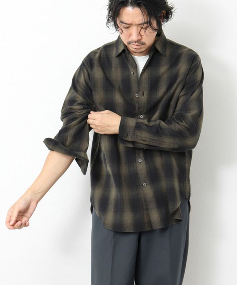 NOLLEY'S goodman「シャギーチェック レギュラーシャツ 24AW」|シャツ・ブラウス|