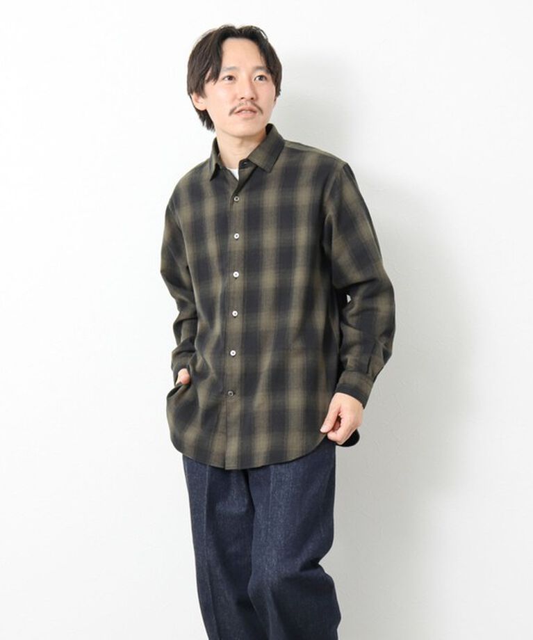 NOLLEY'S goodman「シャギーチェック レギュラーシャツ 24AW」|シャツ・ブラウス|