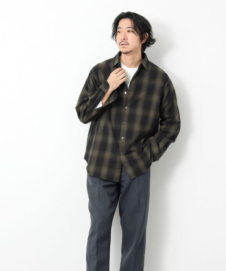 NOLLEY'S goodman「シャギーチェック レギュラーシャツ 24AW」|シャツ・ブラウス|