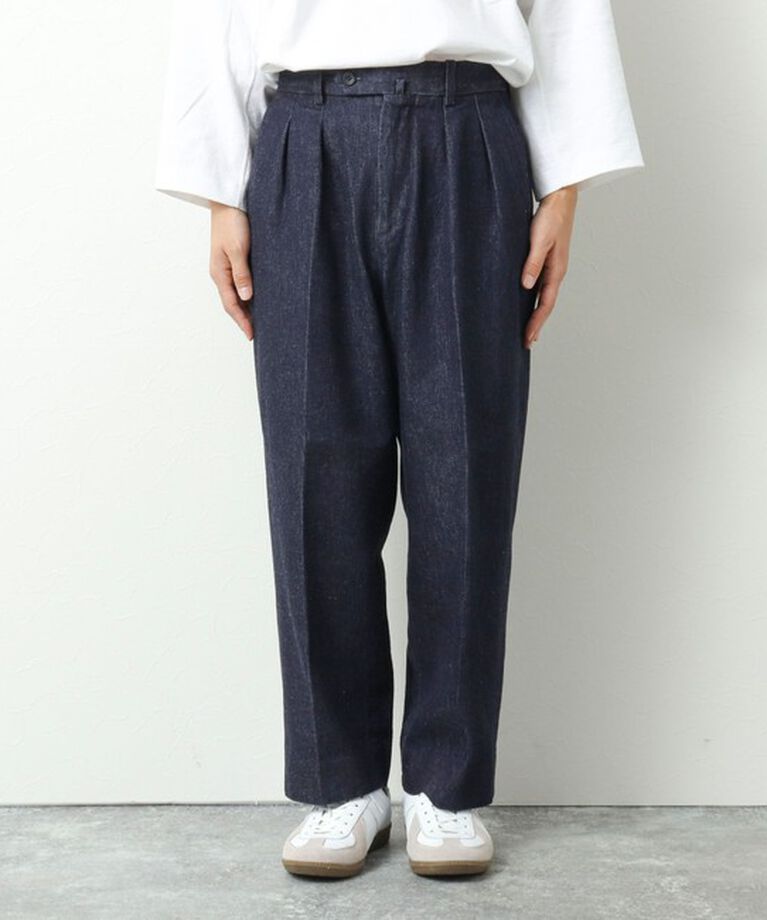 WORK ABOUT「NSOK デニム2タックワイドパンツ 25SS」|デニム|