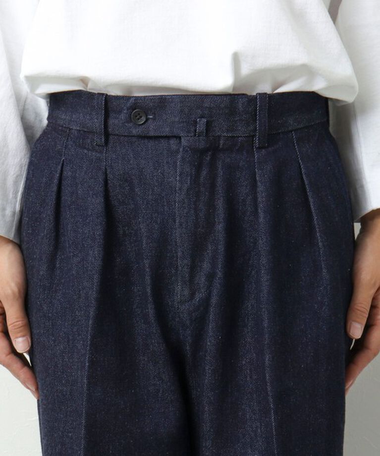 WORK ABOUT「NSOK デニム2タックワイドパンツ 25SS」|デニム|
