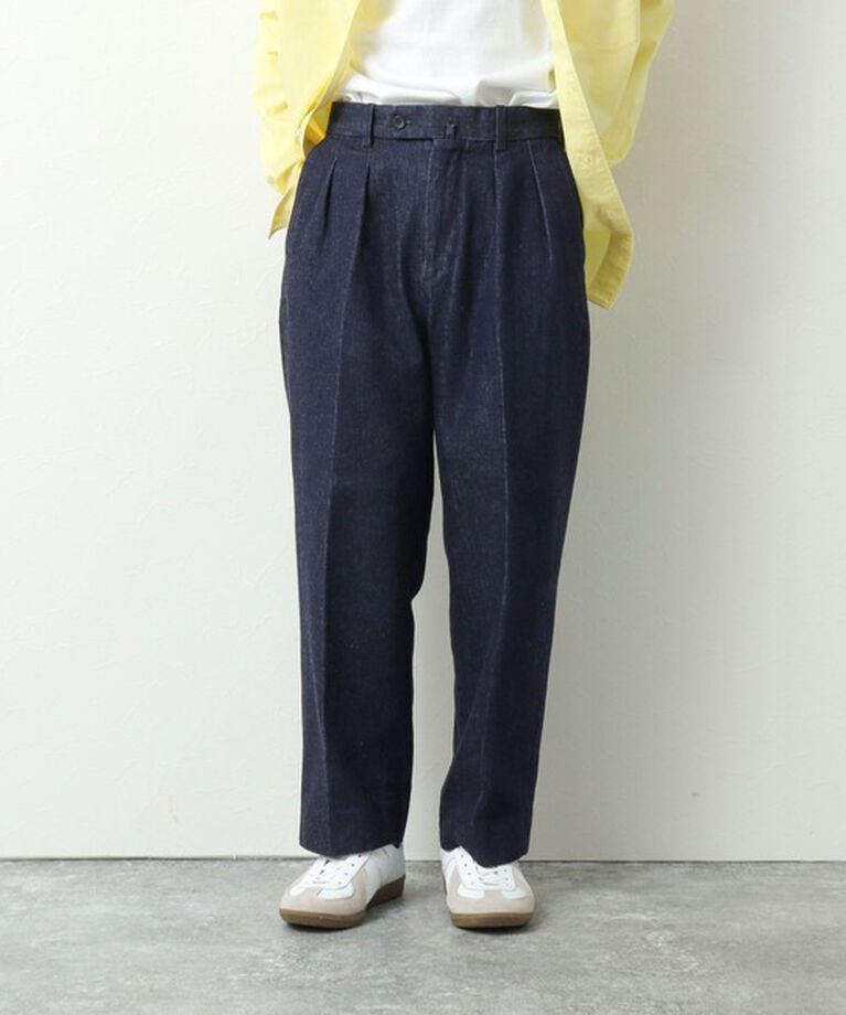 WORK ABOUT「NSOK デニム2タックワイドパンツ 25SS」|デニム|