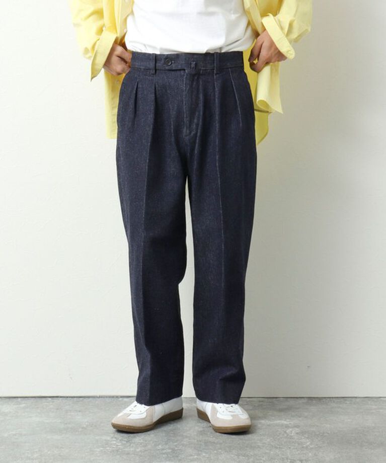 WORK ABOUT「NSOK デニム2タックワイドパンツ 25SS」|デニム|