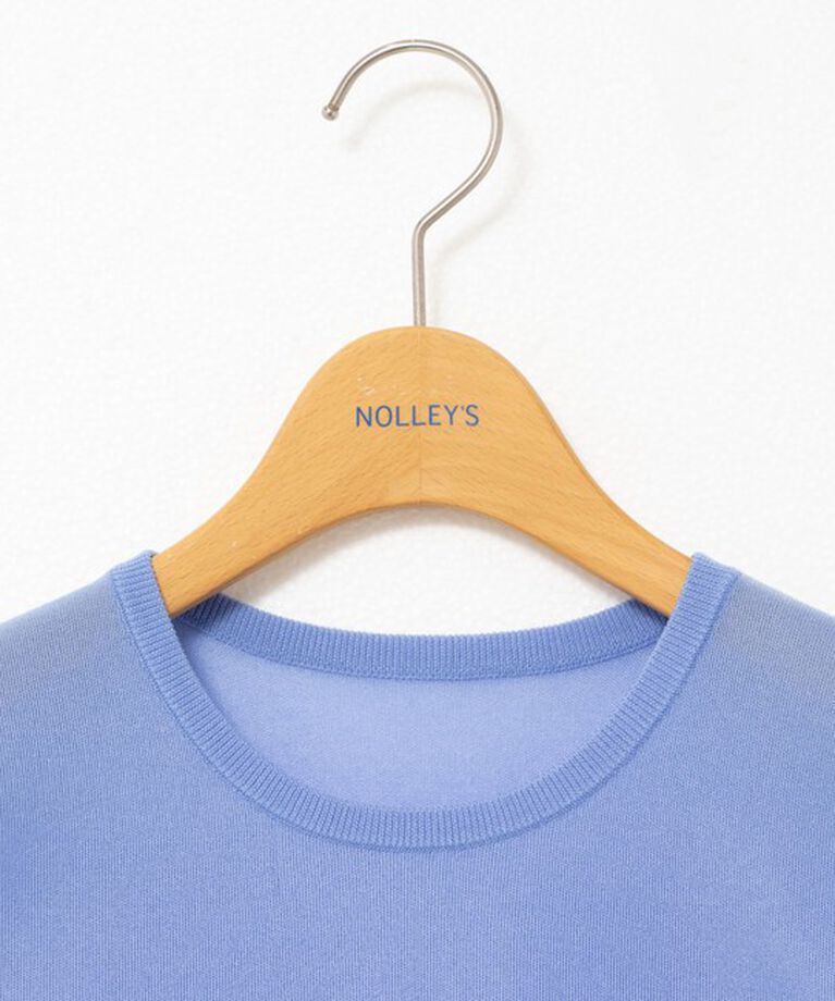 NOLLEY'S「《アンサンブル対応》ハーフシアーノースリーブプルオーバーニット」|ニット・セーター|