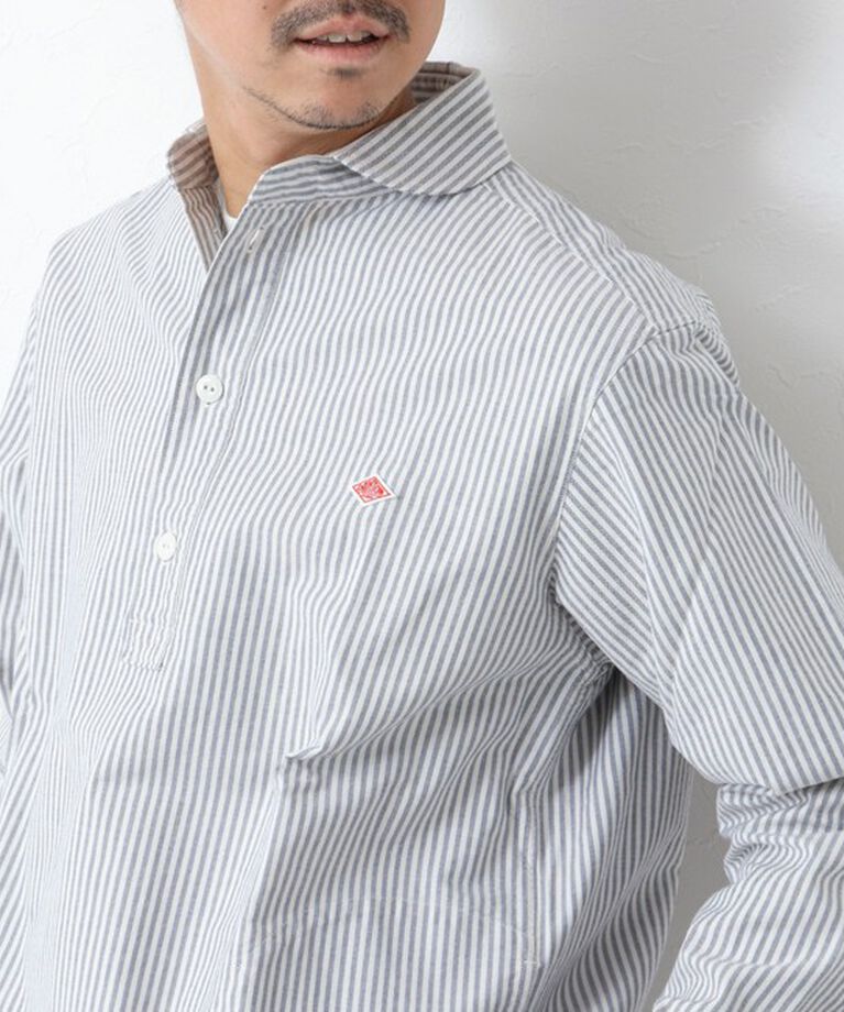 NOLLEY'S goodman「【DANTON/ダントン】ROUND COLLAR P.O SHIRT LS 25SS」|シャツ・ブラウス|