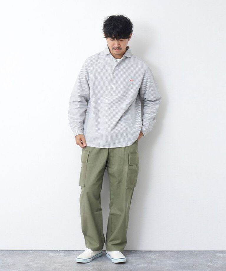 NOLLEY'S goodman「【DANTON/ダントン】ROUND COLLAR P.O SHIRT LS 25SS」|シャツ・ブラウス|