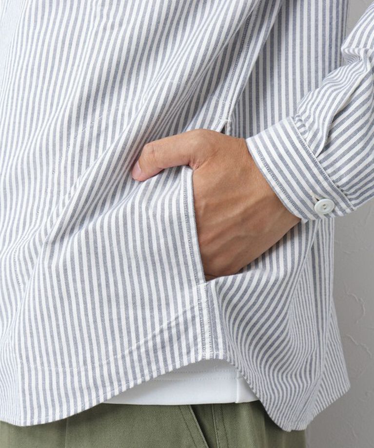 NOLLEY'S goodman「【DANTON/ダントン】ROUND COLLAR P.O SHIRT LS 25SS」|シャツ・ブラウス|