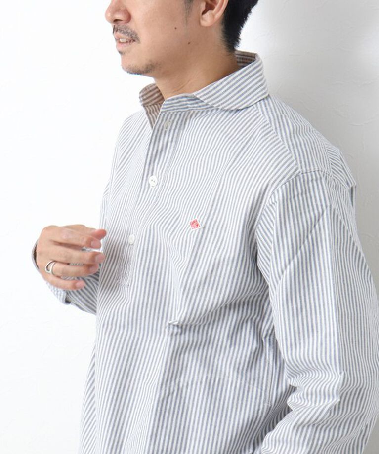NOLLEY'S goodman「【DANTON/ダントン】ROUND COLLAR P.O SHIRT LS 25SS」|シャツ・ブラウス|