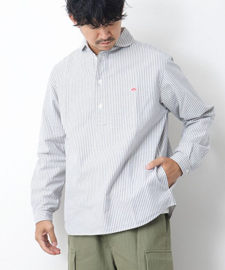 NOLLEY'S goodman「【DANTON/ダントン】ROUND COLLAR P.O SHIRT LS 25SS」|シャツ・ブラウス|
