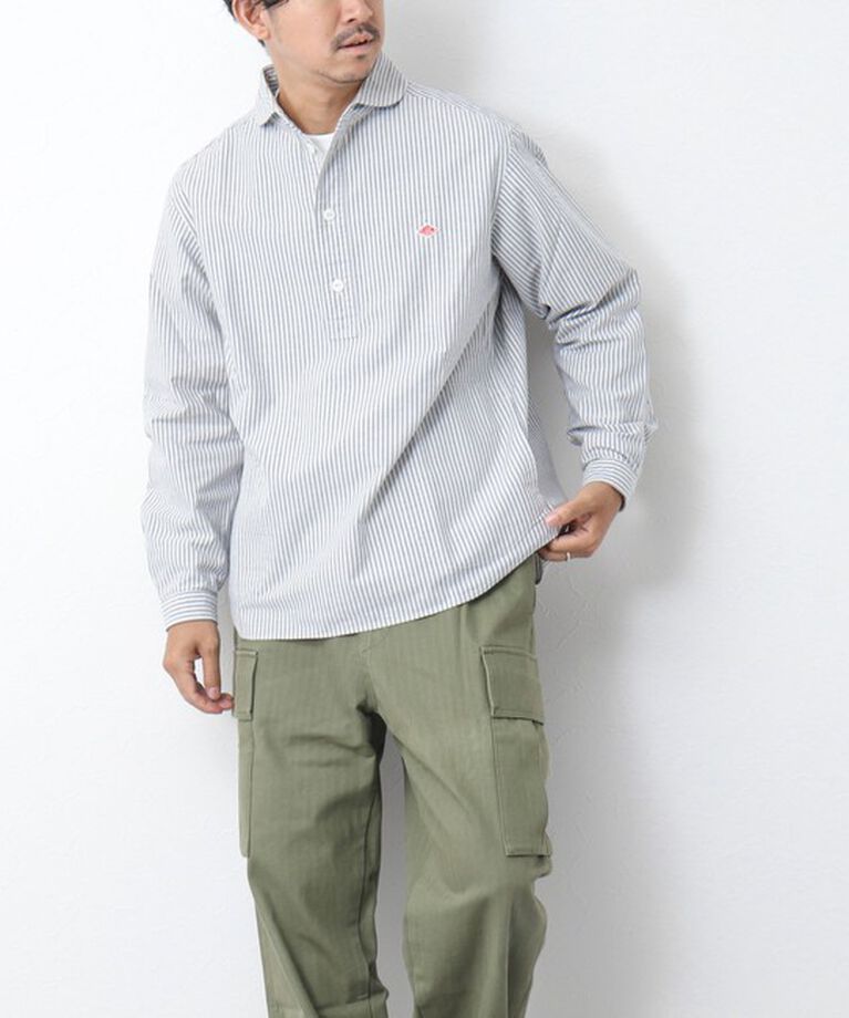 NOLLEY'S goodman「【DANTON/ダントン】ROUND COLLAR P.O SHIRT LS 25SS」|シャツ・ブラウス|
