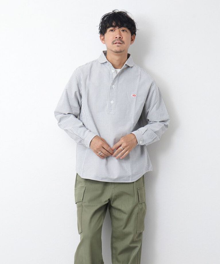 NOLLEY'S goodman「【DANTON/ダントン】ROUND COLLAR P.O SHIRT LS 25SS」|シャツ・ブラウス|